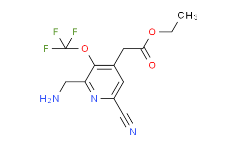 AM215349 | 1804300-69-3 | Ethyl 2-(aminomethyl)-6-cyano-3-(trifluoromethoxy)pyridine-4-acetate