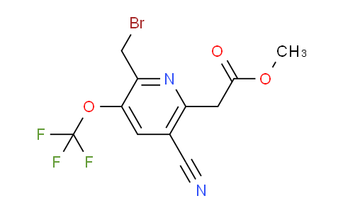 AM215352 | 1804679-33-1 | Methyl 2-(bromomethyl)-5-cyano-3-(trifluoromethoxy)pyridine-6-acetate