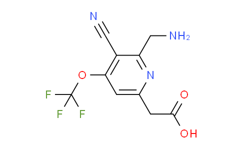 2-(Aminomethyl)-3-cyano-4-(trifluoromethoxy)pyridine-6-acetic acid