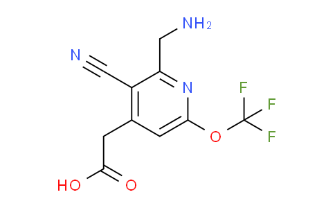 2-(Aminomethyl)-3-cyano-6-(trifluoromethoxy)pyridine-4-acetic acid