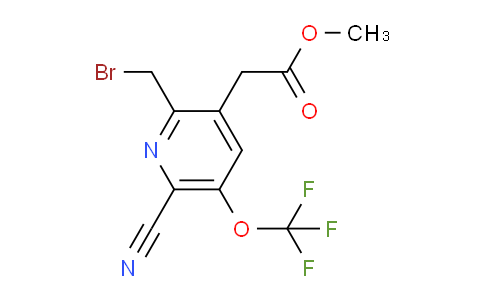 Methyl 2-(bromomethyl)-6-cyano-5-(trifluoromethoxy)pyridine-3-acetate