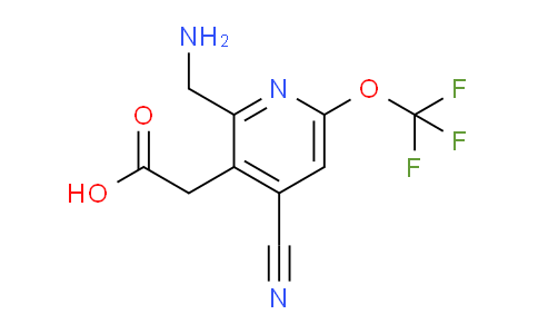 2-(Aminomethyl)-4-cyano-6-(trifluoromethoxy)pyridine-3-acetic acid