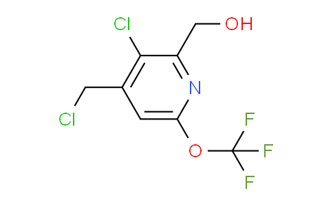 3-Chloro-4-(chloromethyl)-6-(trifluoromethoxy)pyridine-2-methanol