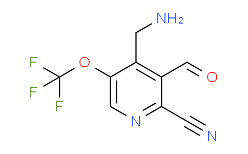 4-(Aminomethyl)-2-cyano-5-(trifluoromethoxy)pyridine-3-carboxaldehyde