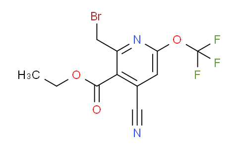 Ethyl 2-(bromomethyl)-4-cyano-6-(trifluoromethoxy)pyridine-3-carboxylate