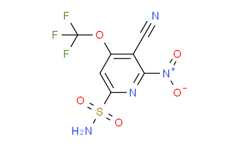 3-Cyano-2-nitro-4-(trifluoromethoxy)pyridine-6-sulfonamide