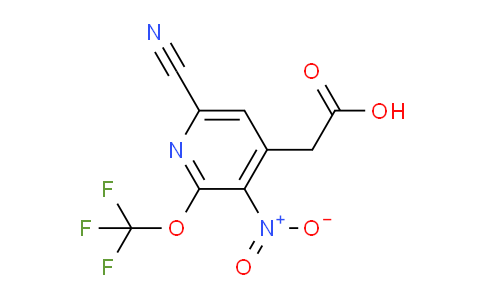 6-Cyano-3-nitro-2-(trifluoromethoxy)pyridine-4-acetic acid