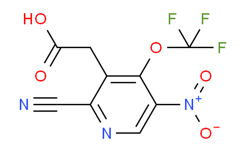 2-Cyano-5-nitro-4-(trifluoromethoxy)pyridine-3-acetic acid