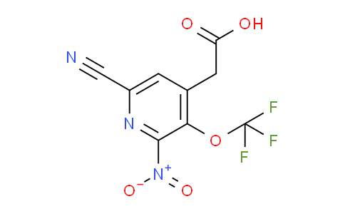 6-Cyano-2-nitro-3-(trifluoromethoxy)pyridine-4-acetic acid