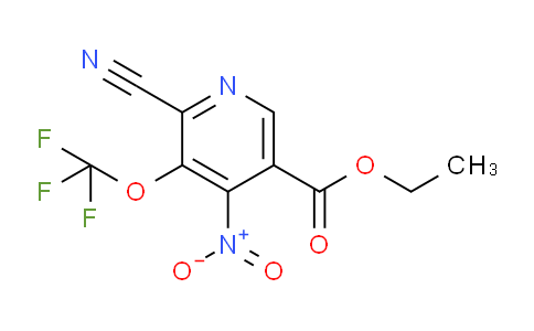 Ethyl 2-cyano-4-nitro-3-(trifluoromethoxy)pyridine-5-carboxylate