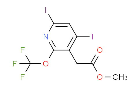 Methyl 4,6-diiodo-2-(trifluoromethoxy)pyridine-3-acetate