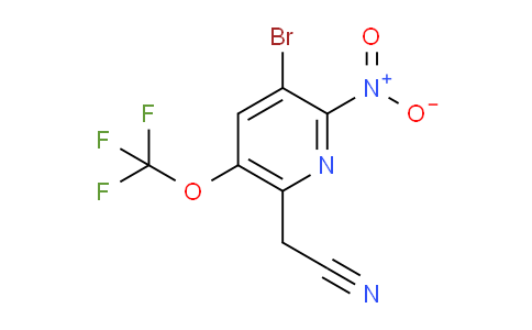 AM215548 | 1804653-24-4 | 3-Bromo-2-nitro-5-(trifluoromethoxy)pyridine-6-acetonitrile