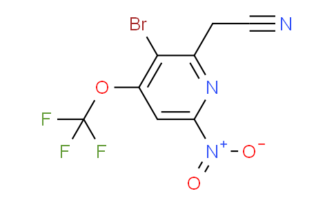 3-Bromo-6-nitro-4-(trifluoromethoxy)pyridine-2-acetonitrile