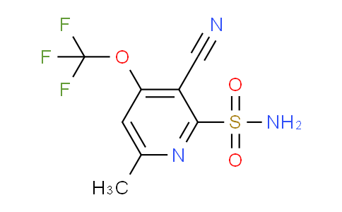 3-Cyano-6-methyl-4-(trifluoromethoxy)pyridine-2-sulfonamide