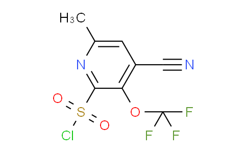 4-Cyano-6-methyl-3-(trifluoromethoxy)pyridine-2-sulfonyl chloride
