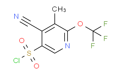 4-Cyano-3-methyl-2-(trifluoromethoxy)pyridine-5-sulfonyl chloride