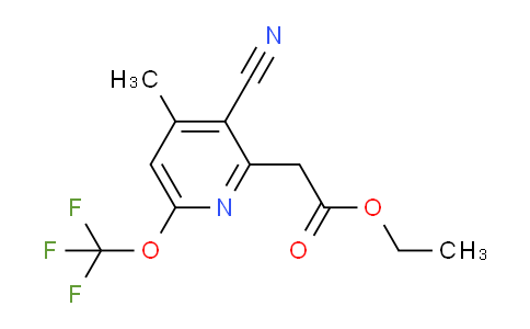 AM215660 | 1806217-22-0 | Ethyl 3-cyano-4-methyl-6-(trifluoromethoxy)pyridine-2-acetate