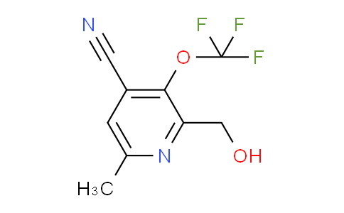 4-Cyano-6-methyl-3-(trifluoromethoxy)pyridine-2-methanol