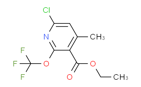 Ethyl 6-chloro-4-methyl-2-(trifluoromethoxy)pyridine-3-carboxylate