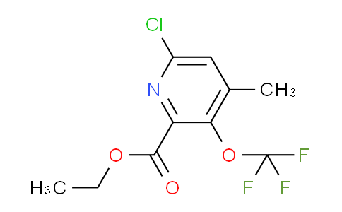 Ethyl 6-chloro-4-methyl-3-(trifluoromethoxy)pyridine-2-carboxylate