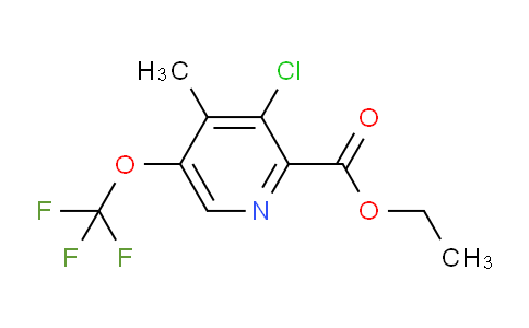 Ethyl 3-chloro-4-methyl-5-(trifluoromethoxy)pyridine-2-carboxylate