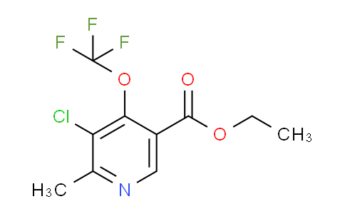 Ethyl 3-chloro-2-methyl-4-(trifluoromethoxy)pyridine-5-carboxylate