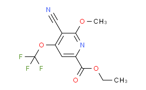 Ethyl 3-cyano-2-methoxy-4-(trifluoromethoxy)pyridine-6-carboxylate