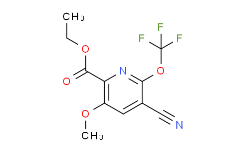 Ethyl 3-cyano-5-methoxy-2-(trifluoromethoxy)pyridine-6-carboxylate