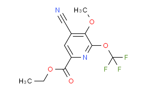 Ethyl 4-cyano-3-methoxy-2-(trifluoromethoxy)pyridine-6-carboxylate
