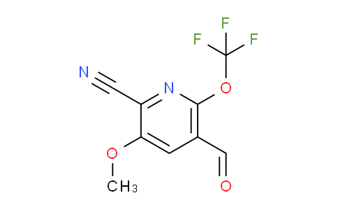 2-Cyano-3-methoxy-6-(trifluoromethoxy)pyridine-5-carboxaldehyde