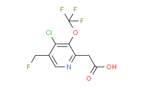 4-Chloro-5-(fluoromethyl)-3-(trifluoromethoxy)pyridine-2-acetic acid