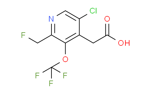 5-Chloro-2-(fluoromethyl)-3-(trifluoromethoxy)pyridine-4-acetic acid