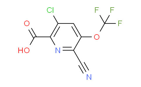 5-Chloro-2-cyano-3-(trifluoromethoxy)pyridine-6-carboxylic acid