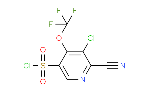 3-Chloro-2-cyano-4-(trifluoromethoxy)pyridine-5-sulfonyl chloride