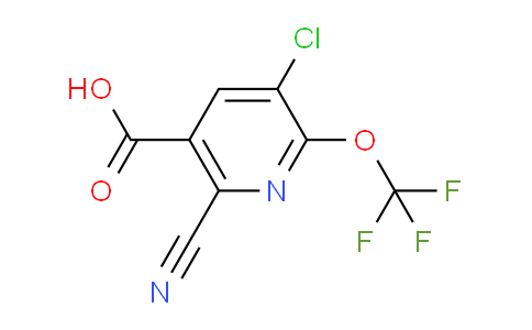 3-Chloro-6-cyano-2-(trifluoromethoxy)pyridine-5-carboxylic acid
