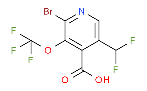 AM215983 | 1804007-65-5 | 2-Bromo-5-(difluoromethyl)-3-(trifluoromethoxy)pyridine-4-carboxylic acid