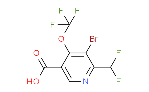 AM215985 | 1803965-32-3 | 3-Bromo-2-(difluoromethyl)-4-(trifluoromethoxy)pyridine-5-carboxylic acid