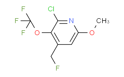 2-Chloro-4-(fluoromethyl)-6-methoxy-3-(trifluoromethoxy)pyridine