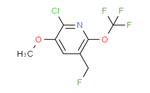 2-Chloro-5-(fluoromethyl)-3-methoxy-6-(trifluoromethoxy)pyridine