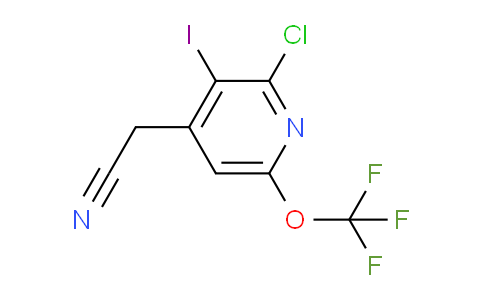 2-Chloro-3-iodo-6-(trifluoromethoxy)pyridine-4-acetonitrile