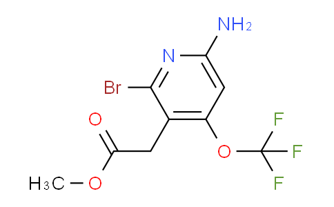 Methyl 6-amino-2-bromo-4-(trifluoromethoxy)pyridine-3-acetate