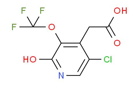 5-Chloro-2-hydroxy-3-(trifluoromethoxy)pyridine-4-acetic acid