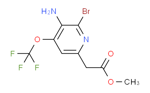 Methyl 3-amino-2-bromo-4-(trifluoromethoxy)pyridine-6-acetate