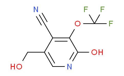4-Cyano-2-hydroxy-3-(trifluoromethoxy)pyridine-5-methanol