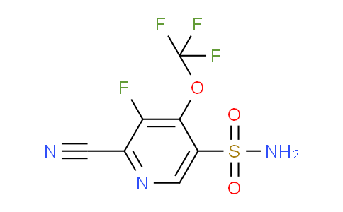 2-Cyano-3-fluoro-4-(trifluoromethoxy)pyridine-5-sulfonamide