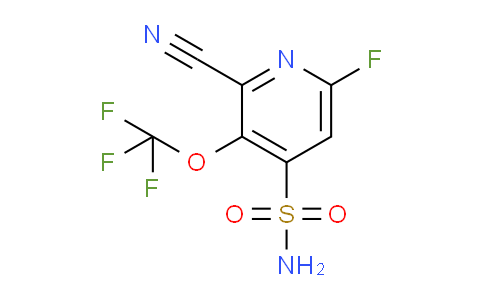2-Cyano-6-fluoro-3-(trifluoromethoxy)pyridine-4-sulfonamide