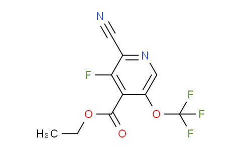 Ethyl 2-cyano-3-fluoro-5-(trifluoromethoxy)pyridine-4-carboxylate