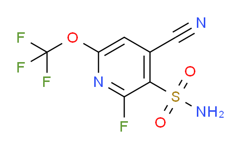 4-Cyano-2-fluoro-6-(trifluoromethoxy)pyridine-3-sulfonamide