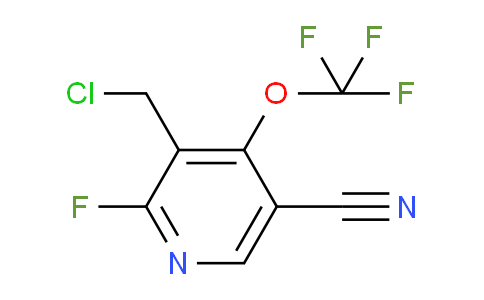 3-(Chloromethyl)-5-cyano-2-fluoro-4-(trifluoromethoxy)pyridine