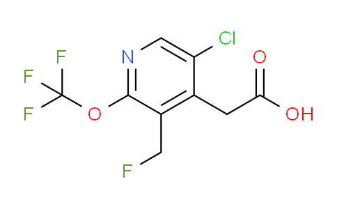 5-Chloro-3-(fluoromethyl)-2-(trifluoromethoxy)pyridine-4-acetic acid